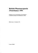 Cover of: British Pharmacopoeia (Veterinary) Main 1993: Main Edition Veterinary, Companion Volume