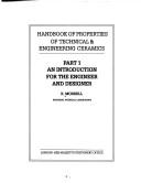Cover of: Handbook of properties of technical & engineering ceramics.