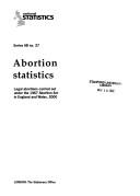 Cover of: Abortion Statistics (Series AB)