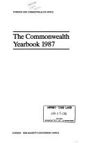Cover of: Yearbook of the Commonwealth, 1987 (Commonwealth Yearbook) | 