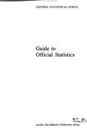 Guide to official statistics by Great Britain. Central Statistical Office.