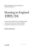 Cover of: Housing in England