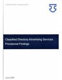 Cover of: Classified Directory Advertising Services Market Investigation by 