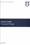 Cover of: Home Credit Market Inquiry: Provisional Findings Report