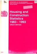 Cover of: Housing and Construction Statistics 1983-1993 by Stationery Office (Great Britain)