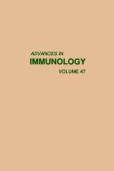 Cover of: Advances in immunology by edited by Frank J. Dixon. Vol.47.