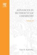 Cover of: Advances in Heterocyclic Chemistry by Alan R. Katritzky, Alan R. Katritzky