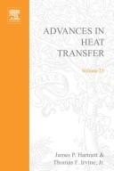 Cover of: Advances in Heat Transfer