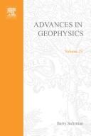 Cover of: Advances in geophysics