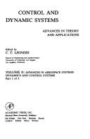 Cover of: Control and Dynamic Systems: Advances in Theory and Applications : Advances in Aerospace Systems Dynamics and Control Systems/Part 1 of 3 (Control & Dynamic Systems)