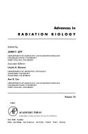 Front cover of Advances in Radiation Biology by Unknown