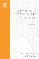 Cover of: Advances in Heterocyclic Chemistry by A. R. Katritzky