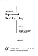 Cover of: Advances in Experimental Social Psychology by Leonard Berkowitz