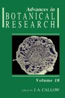 Cover of: Advances in botanical research by J. A. Callow