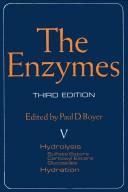 Cover of: The Enzymes. Volume 5: Hydrolysis. Sulfate Esters, Carboxyl Esters, Glycosides