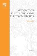 Cover of: Advances in Electronics and Electron Physics by L. Marton