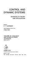 Cover of: Control and Dynamic Systems: Advances in Theory and Applications (Control and Dynamic Systems)