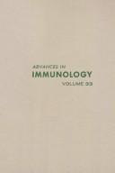 Cover of: Advances in Immunology by Frank J. Dixon
