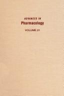 Cover of: Advances in pharmacology. by Tom August, A. W. Anders, Ferid Murad