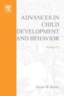 Cover of: Advances in child development and behavior vol. 22 by Hayne W. Reese