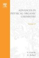 Cover of: Advances in Physical Organic Chemistry. Volume 15