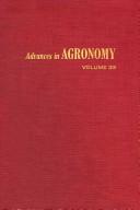 Cover of: Advances in Agronomy, Vol. 33 by Norman