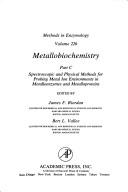 Metallobiochemistry by James F. Riordan