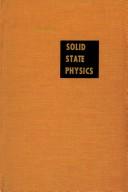 Cover of: Solid State Physics Advances in Research and Applications by Frederick Seitz