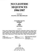 Cover of: Nucleotide sequences 1986/1987 | 