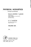 Cover of: Physical Acoustics by Warren P. Mason, Warren P. Mason