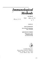 Cover of: Immunological Methods (Volume III)