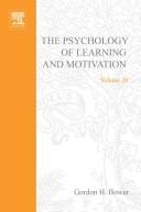 Cover of: Psychology of Learning and Motivation