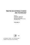 Cover of: Treatise on Materials Science and Technology. Vol. 4