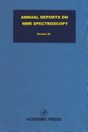 Cover of: Annual reports on NMR spectroscopy.
