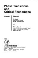 Cover of: Phase Transitions and Critical Phenomena by Cyril Domb, Cyril Domb