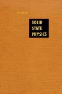 Cover of: Solid State Physics by Frederick Seitz