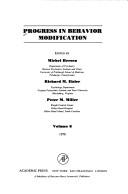 Cover of: Progress in Behavior Modification, Vol. 6
