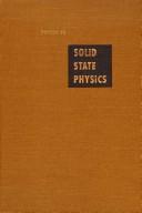 Cover of: Solid State Physics : Advances in Research and Applications, Volume 25