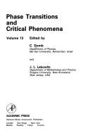 Cover of: Phase transitions and critical phenomena. by Cyril Domb