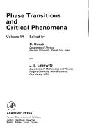 Cover of: Phase transitions and critical phenomena by Cyril Domb