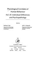 Cover of: Physiological Correlates of Human Behaviour: Individual Differences and Psychopathology (Physiological Correlates of Human Behaviour)
