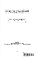 Cover of: How to Find a Teaching Job: A Guide for Success (Prentice Hall Legal Studies in Business Series)
