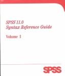 Cover of: SPSS 11.0 Syntax Reference Guide