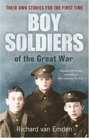 Cover of: Boy Soldiers of the Great War by Richard Van Emden