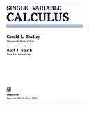 Cover of: Single Variable Calculus