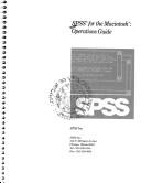 Cover of: Spss for the Macintosh | Spss Inc.