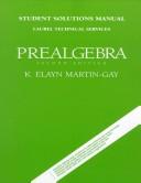 Cover of: Prealgebra by K. Elayn Martin-Gay
