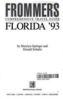 Cover of: Frommer's Florida: comprehensive travel guide