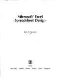 Cover of: Microsoft Excel spreadsheet design | John M. Nevison