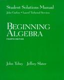 Cover of: Beginning Algebra (Solutions Manual)